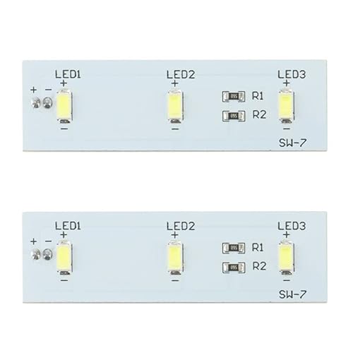 Accesorios 2X para refrigerador LED barra de luz de repuesto para refrigerador pieza de reparaciÃ³n compatible con ELECTROLUX ZBE2350HCA SW-BX02B
