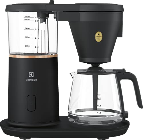 ELECTROLUX Explore 7 Cafetera modelo E7CM1-2GB, experimenta el sabor del cafÃ© realmente bueno en casa, cafetera con tecnologÃ­a automÃ¡tica de vertido para preparar cafÃ© aromÃ¡tico, 1600 W, negro