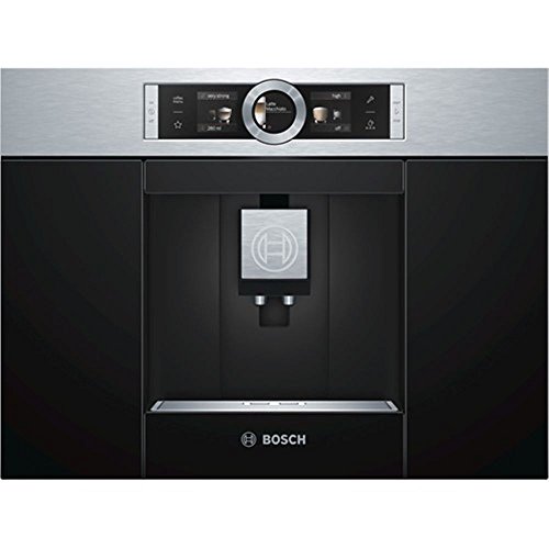 Bosch CAFETERA EMPOTRABLE CTL636ES1 Espresso 2,4 L Totalmente AutomÃ£Â�Tica, 1600 W, 2 Cups, 44 Decibeles, Negro, Acero Inoxidable